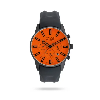 ساعت مچی مردانه صفحه نارنجی برند کرست مدل 6296