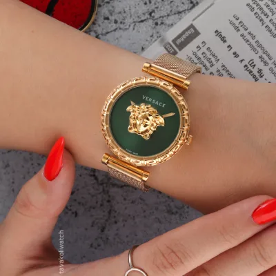 ساعت مچی زنانه گل برجسته برند ورساچه Versace