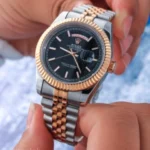 ساعت رولکس مردانه day date بند فلزی - Image 4