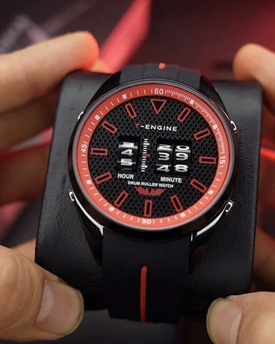 ساعت مچی مردانه T-EnGINE مدل drum roller watch