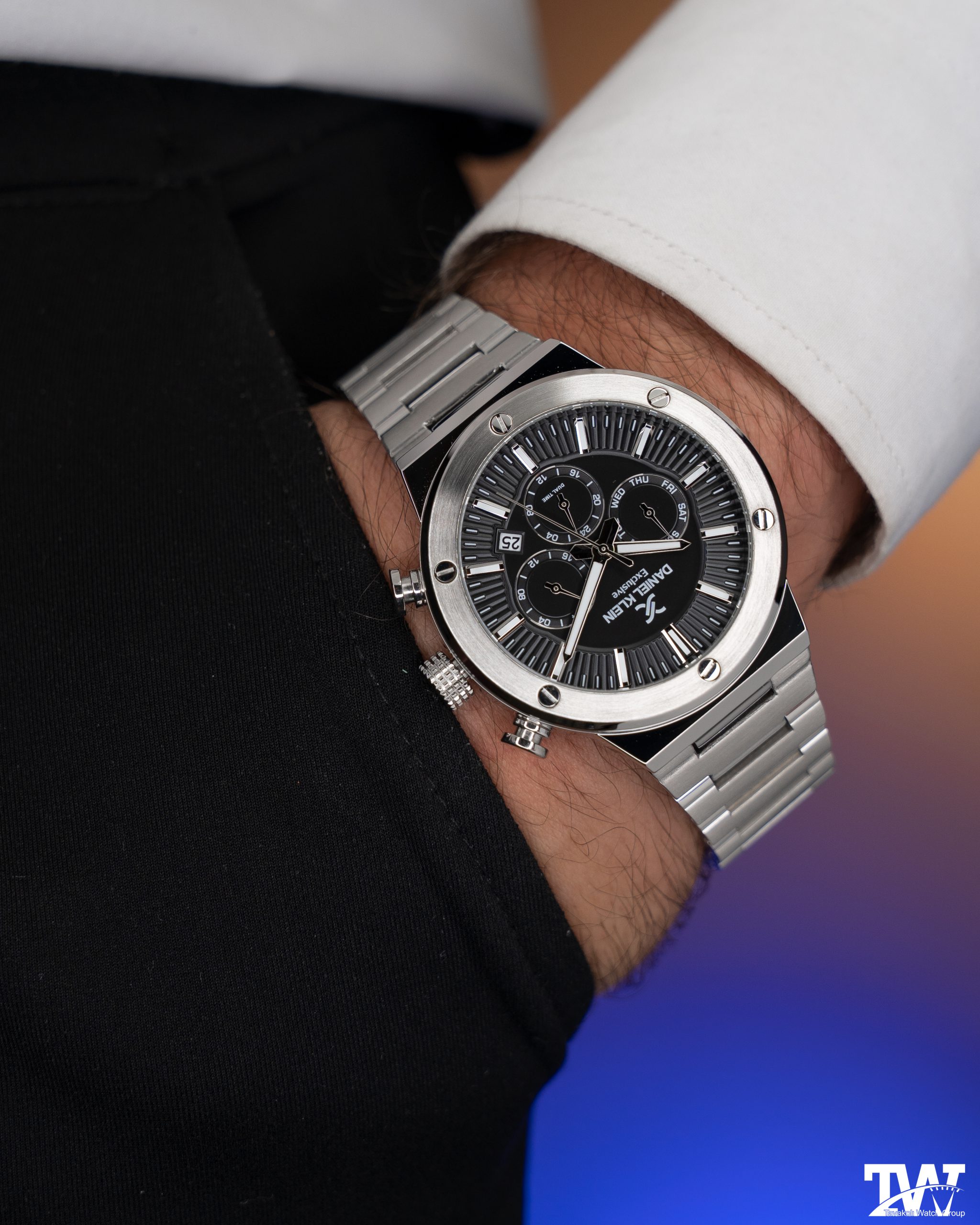 ساعت مردانه سه موتوره دنیل کلین DK-1-13996-245 ساعت مردانه سه موتوره دنیل کلین DK-1-13996-245